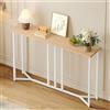 YITAHOME Consolle - Tavolo da consolle sottile, 20 x 100 x 80 cm, colore: bianco, profondità 20 cm, tavolino alto, tavolino da corridoio, divano stretto per corridoio, soggiorno, camera da letto