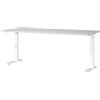 GERMANIA DIE MÖBELMACHER Germania Scrivania 7912-642, in grigio chiaro/bianco, altezza media, 180 x 91 x 80 cm (LxAxP)