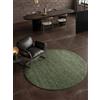 Villeroy & Boch Bouclé - Tappeto rotondo Wilma, moderno per soggiorno, effetto lana, fatto a mano e melange, rotondo, per soggiorno, sala da pranzo, camera da letto, verde, multicolore, diametro 160