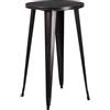 Flash Furniture 61 cm Round Metal Indoor-Outdoor Bar Altezza Tavolo, Metallo, Black/Antique Gold, 101.6 x 66.040000000000006 x 12.7 cm