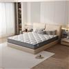 TEENO Materasso 90 x 190 cm, molle insacchette, materasso in memoria di forma e molle, materasso ergonomico, traspirante, ipoallergenico, comfort ultra morbido, supporto ad alto rimbalzo, 90 x 190 x
