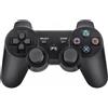 DISCORAMA - CONTROLLER WIRELESS PER PS3 E PC GAMEPAD ERGONOMICO CON BATTERIA AL LITIO RICARICABILE E CAVO USB INCLUSO DESIGN CLASSICO RETRO NERO