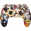 FRTEC - Controller Wireless con Luce LED RGB Compatibile con PC e PS4, Gamepad Bluetooth, Batteria da 950mAh, 10 Ore di Autonomia (Batman)