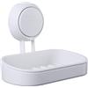 Uten Portasapone a Ventosa, 1 Secondo di Installazione, Montaggio a Parete Portasapone, Senza Perforazioni, Con Sistema Sottovuoto, Senza Danni alla Parete e allo Specchio, Per Cucina e Bagno