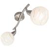 BRILONER - Faretti orientabili, plafoniera, con braccio, lampada da soffitto, max. 40 W, montaggio E14, 28.5x13x9.7cm (LxAxP)