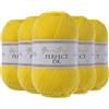 Utopia Crafts DK Double Knitting Yarn 5x 100g (Yellow Corn)