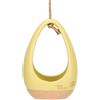 THUN Cachepot in Ceramica Incanto di Primavera con Corda, Giallo, 3.8x4.5x15 cm