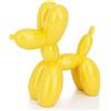 AMOIENSIS Decorazione a forma di cane con palloncino giallo, 10,2 cm, divertente decorazione a forma di animale, simpatico cane Nick Nacks per mensole