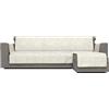 Italian Bed Linen Copridivano Antiscivolo Glamour Penisola DX, Panna, 290 cm