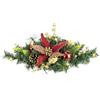 Flair Flower Decorazione natalizia con luce a LED, 45 cm, decorazione natalizia con | Decorazione natalizia con stella di Natale, rami decorativi e luce bianca calda per tavolo, davanzale o tomba.