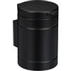 Relaxdays Cestino da Bagno da Muro, Pattumiera 3 L, Chiusura Automatica Secchio Interno Estraibile, in Metallo, Nero