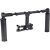 Vdaxvme Hanlde - Stabilizzatore per telefono portatile, regolabile, per smartphone, video, con vite da 1/4, 3/8, supporto per scarpa fredda, doppio stabilizzatore portatile