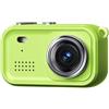 NbgrvB Videocamera da viaggio Vlog 1080P Design compatto indossabile (verde | Video 1080P a 30 fps, dimensioni compatte da 84 mm, adatto a chiavi, ABS + PC costruzione resistente, essenziale da viaggio