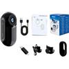 Wusvive Pollice Action Camera 1080P HD, 240Mins Indossabile Back Clip Cam | Grandangolo a 120°, 240 minuti per batteria, corpo in ABS, schermo da 0,96 pollici, attrezzatura indossabile Vlog