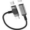zoyuzan Cavo splitter USB C per cuffie (2 in 1) per Apple Dual Type C Porta di ricarica DAC Audio Adapter per iPhone 16 15 Pro Max Cavo per cuffie compatibile per Samsung per iPad Android Convertitore