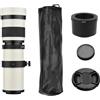 HUIOP telephoto zoom lens,HUIOP Fotocamera MF Obiettivo zoom super teleobiettivo F/8.3-16 420-800 mm T2 Mount con anello adattatore FX-mount Sostituzione filettatura 1/4 per X-Pro2 X-E2 X-E3 X-A5 X