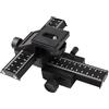 ECMQS Alluminio 4 Way Messa a fuoco Slider con 1/4 Vite | Parte di fotografia della macchina fotografica del colpo di primo piano per gli accessori della fotocamera DSLR con la