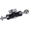 TAZIZI Adattatore per montaggio fotocamera con testa a sfera da 17 mm e 1/4-20 | Pomello laterale in metallo per treppiedi uso quotidiano