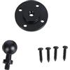 DUIPAIAS Base di montaggio a testa sferica con viti Adattatore testa a sfera in | Testa a sfera Adattatore Staffa Base Alluminio Base Rotonda con Viti Treppiede Connettori Mount 17mm