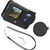ECMQS Custodia in silicone per Action 6 Fotocamere con Fit, colore nero | Efficienza di raffreddamento con resistenza ai graffi e agli urti per una facile portabilità durante i viaggi all'aperto