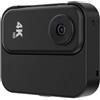 BEAZOOM 4K Action Camera, ABS Sport Cam Vlogging, per Orange | Action Camera 4K, leggero ABS Videoregistratore Viaggio, Bianco