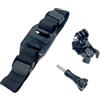 ECMQS Supporto per fotocamera da casco con design antiscivolo per video stabili | Design antiscivolo con base di adattatori per staffa per fissare la videocamera in modo sicuro sulle biciclette durante le