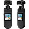Helilyco Mini action camera compatta con obiettivo girevole, videoregistratore HD portatile per viaggi, ciclismo, escursionismo, robusto design ABS, nero