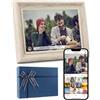 sbaceflay Frameo Digital Frame - Cornice digitale WiFi da 10,1 pollici con memoria da 32 GB, 1280 x 800 HD IPS Touch Screen Cornici con APP Frameo, regali di relazione a lunga distanza, anziani Tech-Nordic