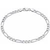 LeCalla Bracciale a catena ro in argento Sterling 925 massiccio, unisex, 4 mm, taglio a diamante, per donne e uomini (7, 7,5, 8, 8,5, 8,5, 22,9 cm)