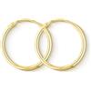 EDELIND Orecchini Cerchio Donna 20 mm in Oro Giallo 333 375 585 750, leggerissimi, largh. 1,5 mm, Scatola Regalo per Gioielli