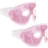 Navaris 2x Mascherina Refrigerante Occhi in Termo Gel - Maschera Regolabile Donna Uomo - Mascherine Caldo Freddo per Rilassare Rinfrescare Palpebre