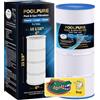 POOLPURE Filtro piscina CC100 sostituisce Pentair CC100, CCRP100, PAP100, PAP100-4, Ultral-C3, Unicel C-9410, R173215, Filbur FC-0686, 59054200, 160316, 160354, Predator 100, L x OD: 2 9,5 x 26,7 cm