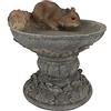 Design Toscano QM231341 Statua di Hunter, Lo Scoiattolo dei Boschi, Multicolore, 19x18x19 cm