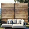 Garvee Schermo Privacy Esterno in Metallo, 180 x 120 cm, Pannello Louvered antiruggine e autoportante, divisorio Decorativo Moderno da 3 Pezzi, per Giardino, terrazza e Balcone