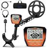 OMMO Metal Detector Professionale, Metal Detector Ricaricabile USB | Per Adulti e Bambini, 6 Modalità, Alta Sensibilità, Forte Anti-interferenza, Bobina Impermeabile IP68