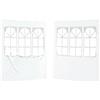 vidaXL Parete per tenda da festa 2 pz 200 x 195 cm Bianco PE e Acciaio