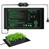 GOMETY Tappetino riscaldante per piante con termostato da 50 W, 52,5 x 25 cm, per piantine, rettili, animali domestici, IPX4, impermeabile, regolazione della temperatura per germinazione e serra da
