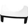 VALICLUD Poggiapiedi da Bagno per Adulti in Pp Design Ergonomico, Sgabello Leggero e Resistente per Uso in Bagno e Supporto per Toilette