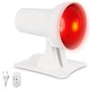GOMETY Lampada Infrarossi 150W Con Timer Temperatura Regolabile E Testa Inclinabile Lampada Riscaldante Terapeutica Per Alleviare I Dolori Muscolari A Casa