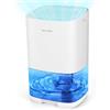 Dreamhigh® Deumidificatore Elettrico, 1L, Ideale per Bagno, Cantina, Camera da Letto, 350ml/Giorno, 25m², Bianco-2, CSJ09