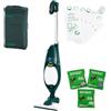 DG Service Vorwerk Folletto VK140 NUOVO ORIGINALE - Scopa Elettrica CON FILO con Accessori Rigenerati Come Nuovi, Spazzola HD40, 6 Sacchetti, 3 Granuli (Dotazione Completa + Sacca Accessori)