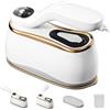 Mitdir Ferro da stiro portatile 175x80mm Ceramic Glass Panel Iron LCD 220ml Water Tank 1200W & 15s Fast Heat Up 4-speed Steamer for Clothes of all Fabrics Dry & Wet Iron for Home Travel Business Trip
