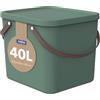 Rotho Albula - Scatola portaoggetti 40 l con coperchio, in plastica (PP riciclato), 40 l (40 x 40 x 34 cm)