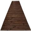 SpazioTessile Tappeto Cucina Stuoia Passatoia Gommata Bamboo Naturale Antiscivolo 50x280 Marrone