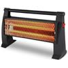 AVILIA Stufa Elettrica al Quarzo 1200W con Infrarossi - Riscaldatore Portatile, Rapido e Sicuro per Ambienti Fino a 12 mq con Basso Consumo Energetico