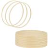 HEIYUET 10 Pezzi Cerchio in Legno di Bambù, Anelli in Bambù per Artigianato, 20 cm, cerchi per ghirlande floreali, Nuziale, fai da te, Decorazione