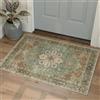 BEIMO Tappeto Salotto Pelo Corto Vintage, Tappeto Camera Da Letto, Tappeti Cucina Antiscivolo Lavabile, Tappeti Persiano per Ingresso, Soggiorno, Sala, Vintage Verde, 60x90cm