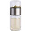 Tewzafiya Infusifie Tea | 280/350/420 Ml Bottiglia di Tè in Vetro | Bottiglia d'acqua a doppia parete | Bottiglia di tè e acqua separata | Tazza da tè portatile da viaggio con filtro in acciaio inox