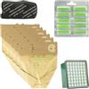 Wintem Kit Ricambi Completo Compatibili per VK 130-131 - Set Accessori e Ricambi Perfetti per Aspirapolvere Vorwerk Folletto con 12 Sacchi, 20 Profumini, 2 Filtri HEPA, 2 Filtri a Carbone