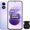 XIAOMI Redmi Note 17 4G,Smartphone,6+256 GB,IP65,Display AMOLED,Fotocamera 50 MP,120 Hz,Batteria 7700 mAh,Viola,Cuffie Nero incluse